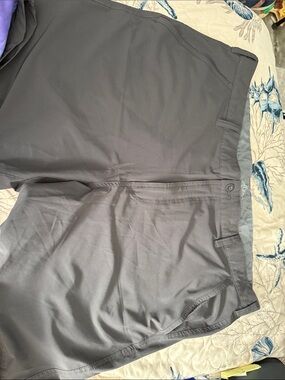croft & barrow Men's Flat Front Shorts - Charcoal Gray